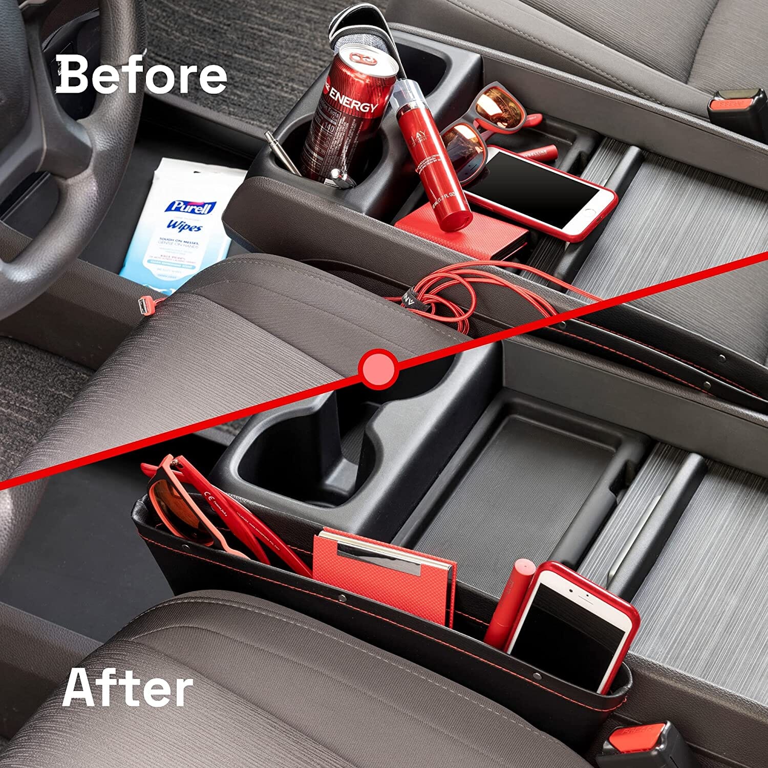 2-Pack: Gap Filler Car Seat Organizer Online