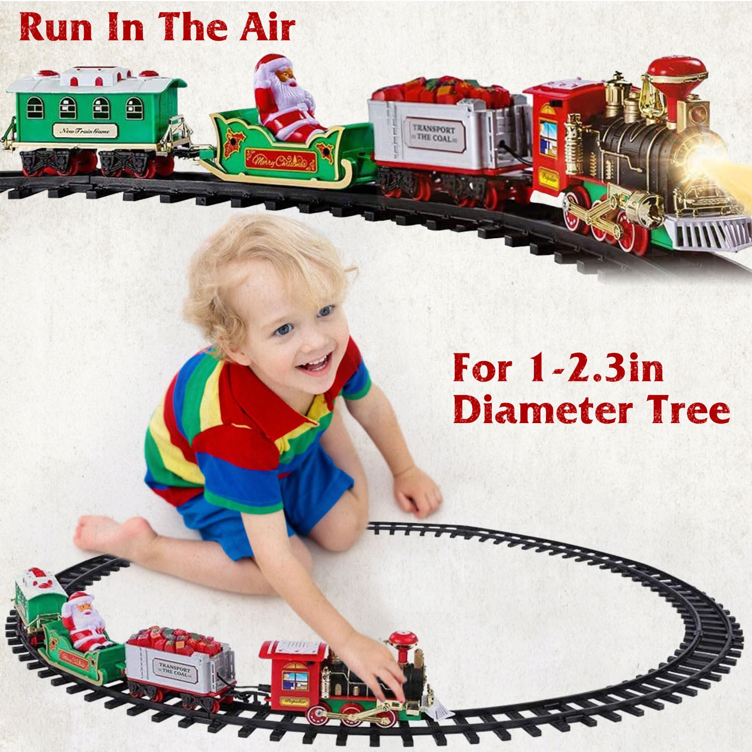 Electric Train Christmas Kid Toy Set Fashionable For Sale