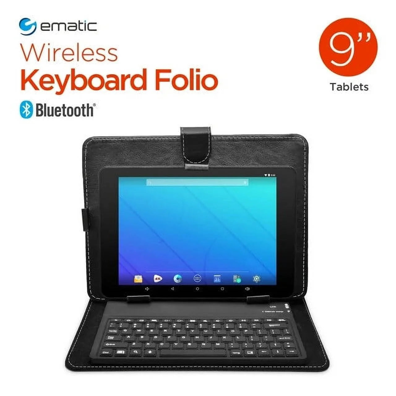 Ematic EUK910 9-Inch Bluetooth Universal Tablet Keyboard Case (Black) In China Online