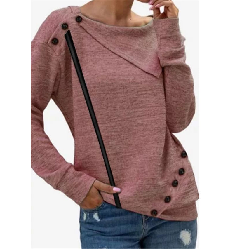 Women's Sweatshirt Pullover Solid Color Cheap Sale Store