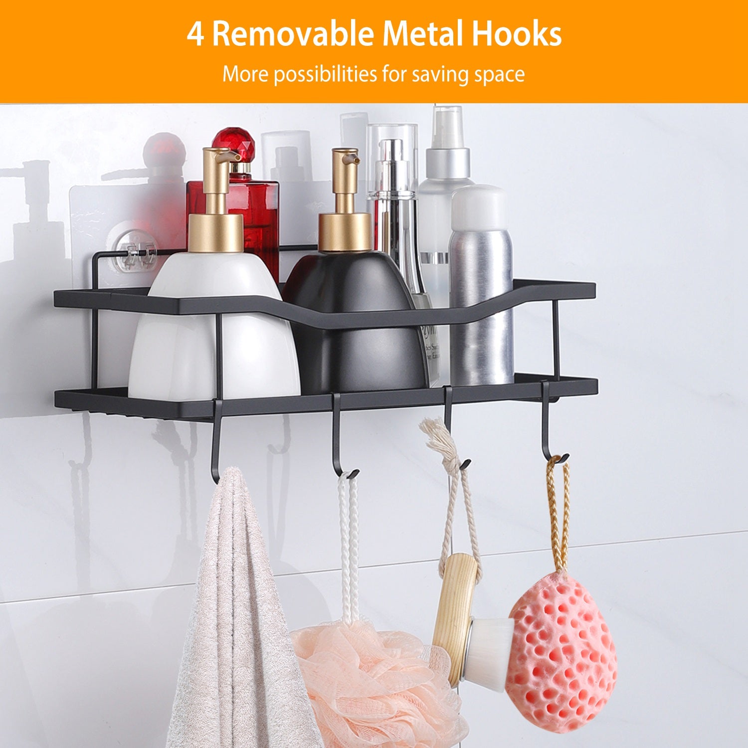 2-Tier Shower Caddy Shelf Holder 2025 Unisex Online