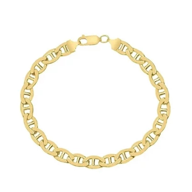 Yellow Gold Cuban, Mariner, Figaro, or Rope Bracelet Gold Filled High Polish Finish Sale With Paypal