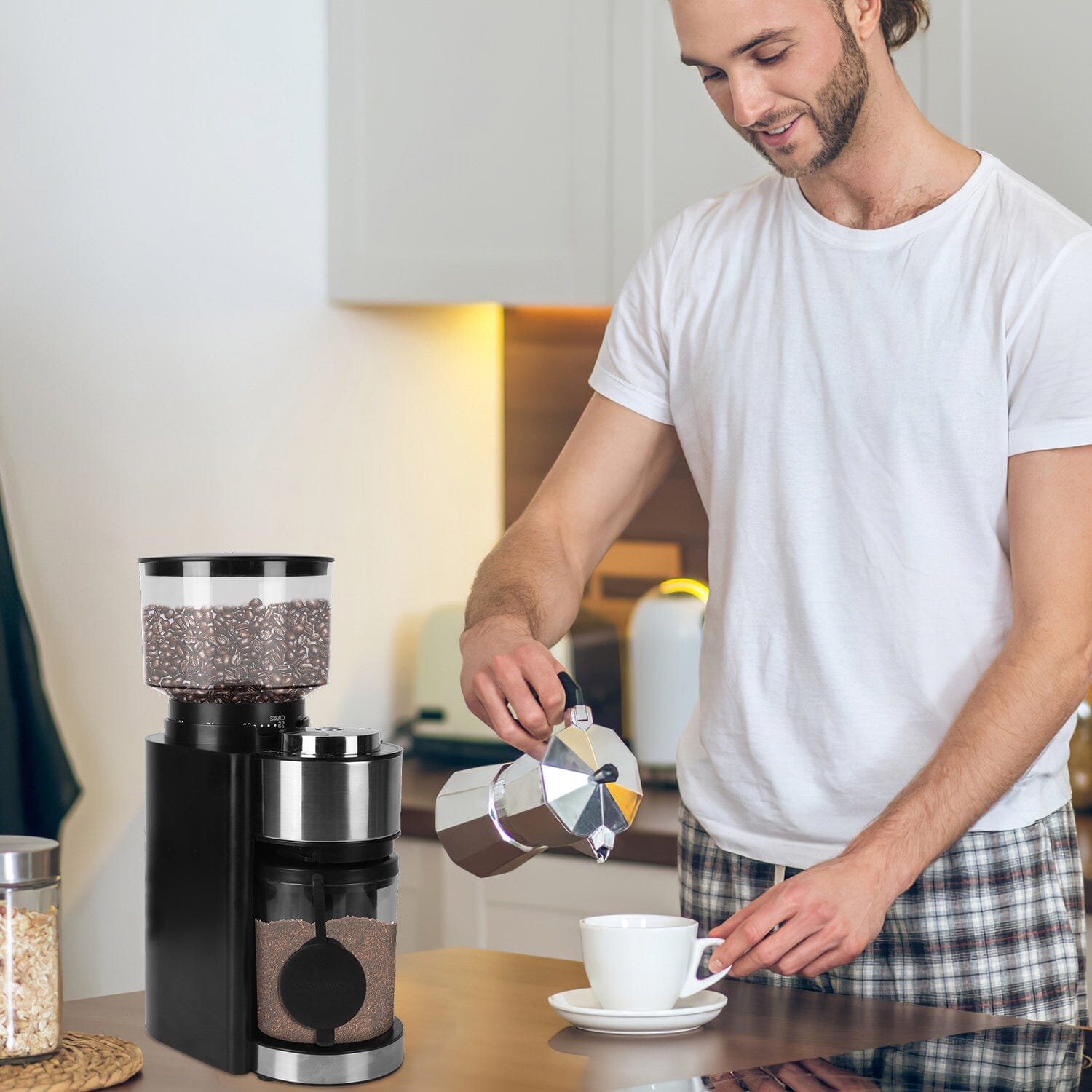 Conical Bur Coffee Bean Electric Grinder with 25 Grind Settings With Credit Card Cheap Online