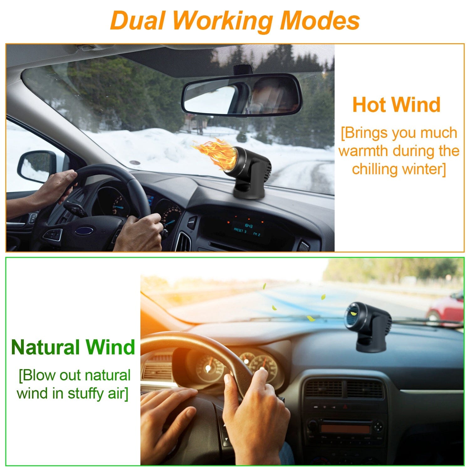 Portable Car Heater 2-in-1 Heating Cooling Fan Release Dates Sale Online