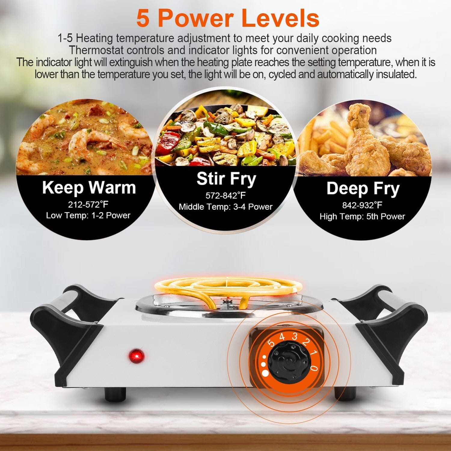 1000W Electric Burner Portable Coil Heating Hot Plate Stove Countertop Online Online With Mastercard