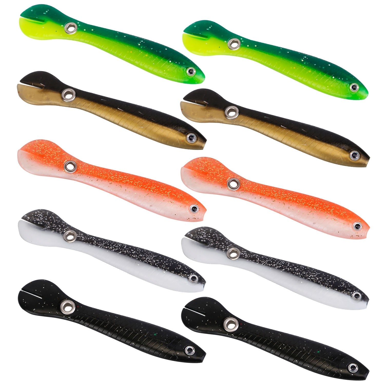 10-Pieces: Realistic Bass Loach Swimming Lure Sale Nicekicks