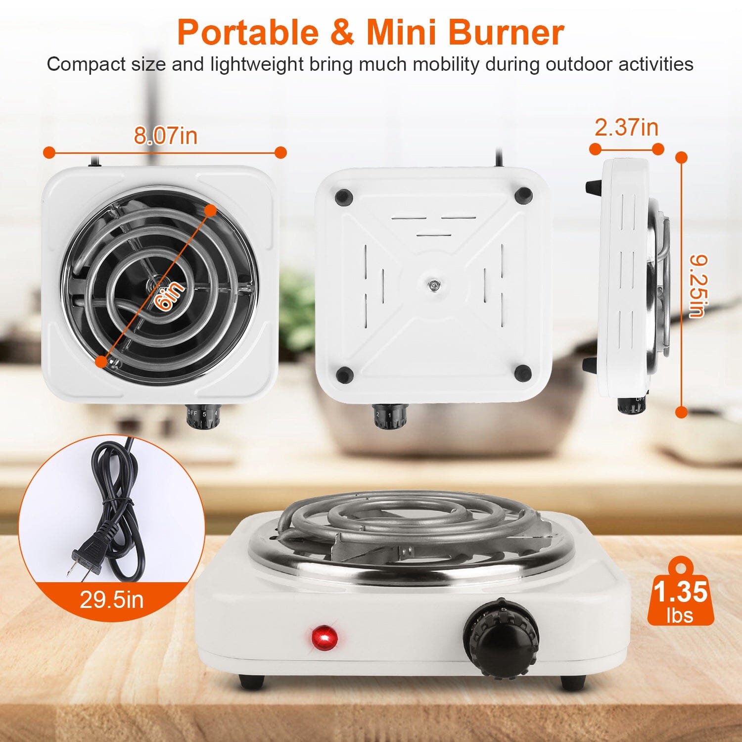 Portable Coil Heating Hot Plate Stove Countertop Manchester Great Sale Online