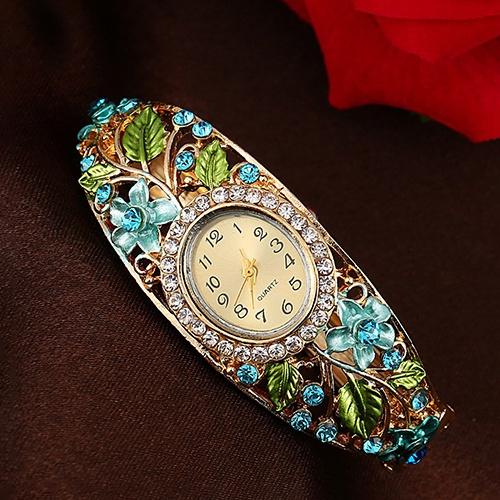 Women's Crystal Bracelet Wrist Watch Free Shipping For Sale