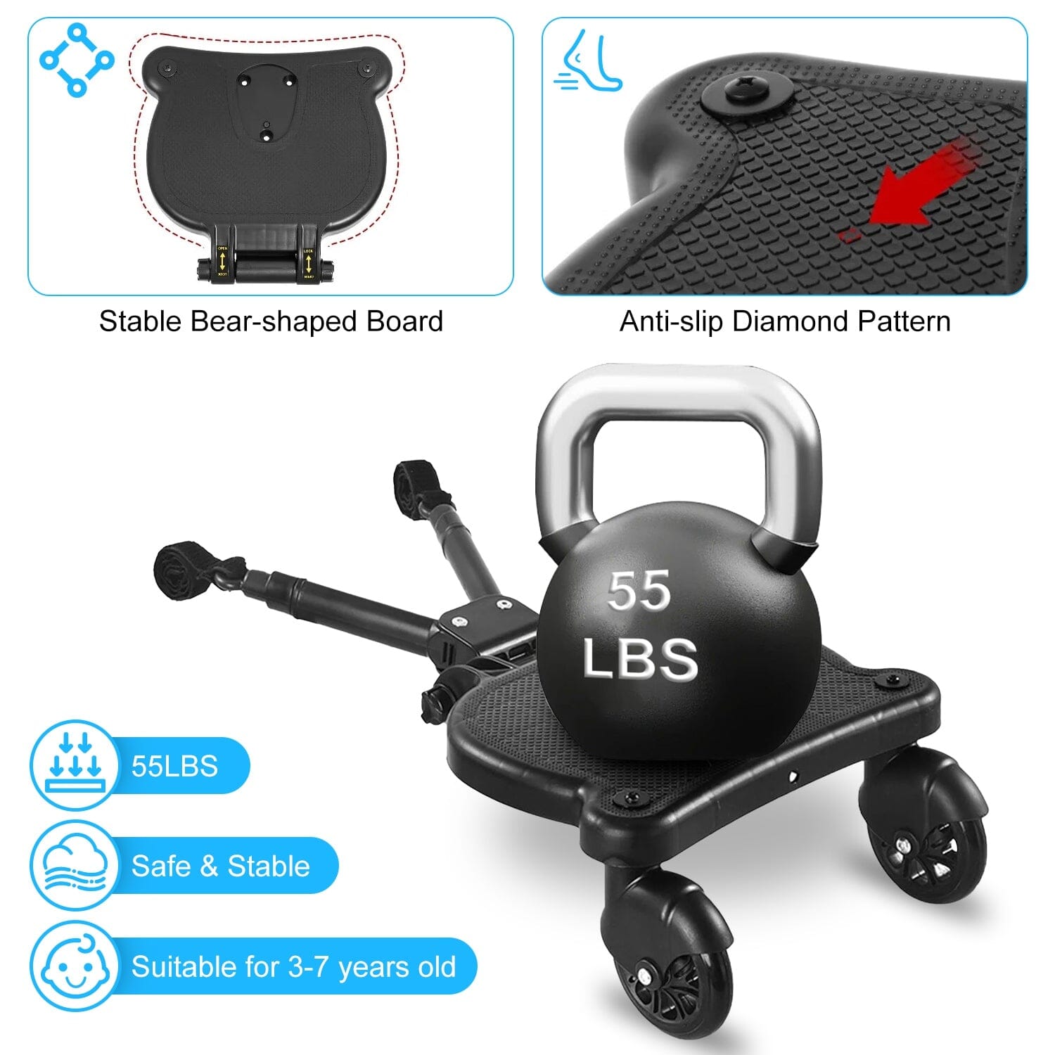 2-in-1 Universal Stroller Board Newest Cheap Online