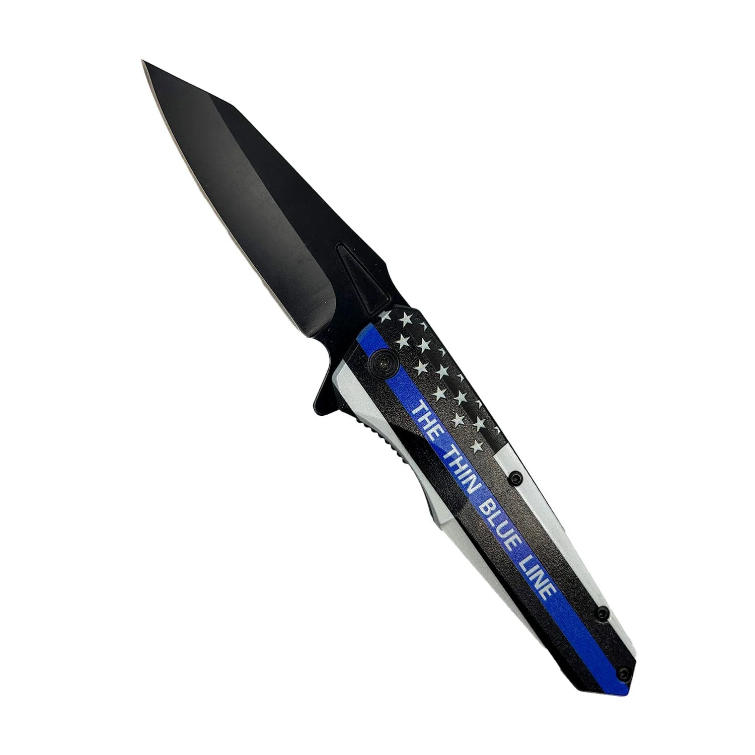 2-Pack: 3 Thin Blue Line Knife With ABS Handle Cheap Best Place