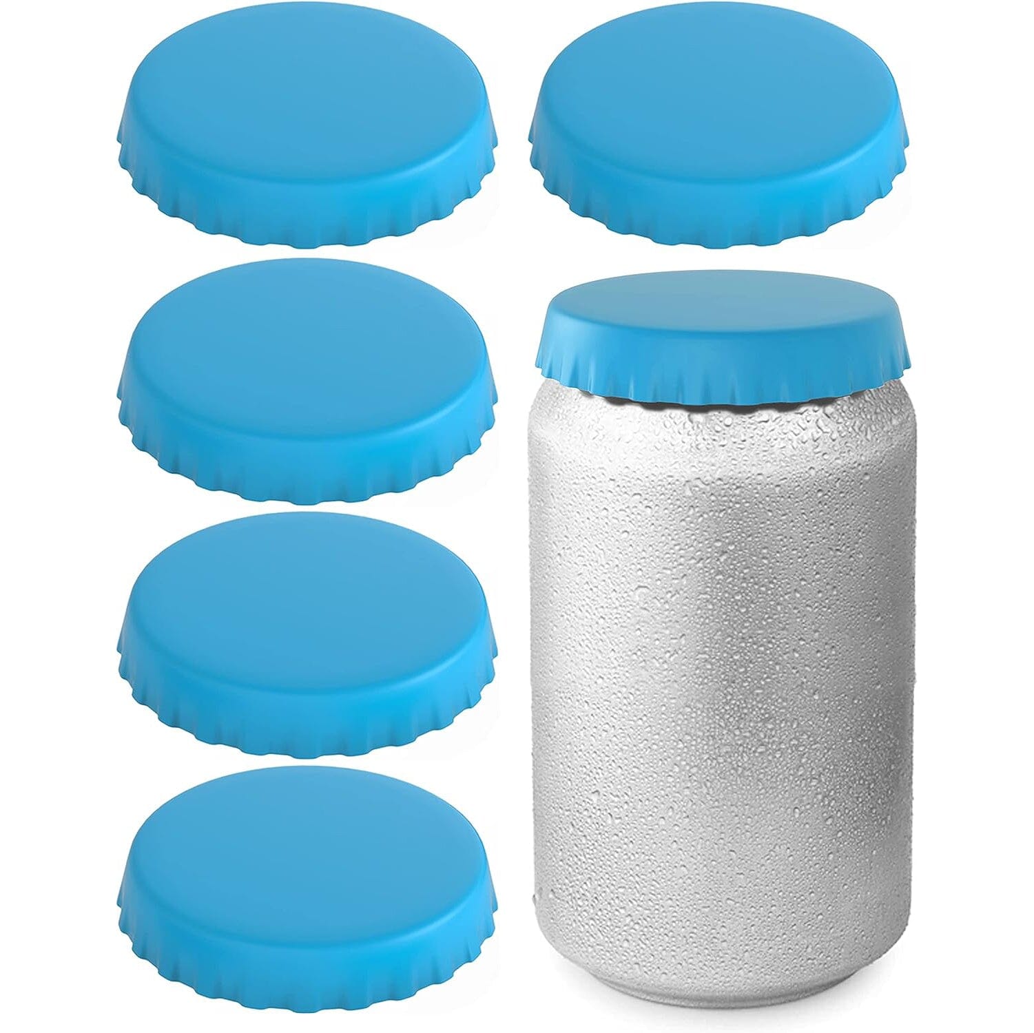 6-Pack: Silicone Can Lids Fits Standard Soda Cans Outlet Popular