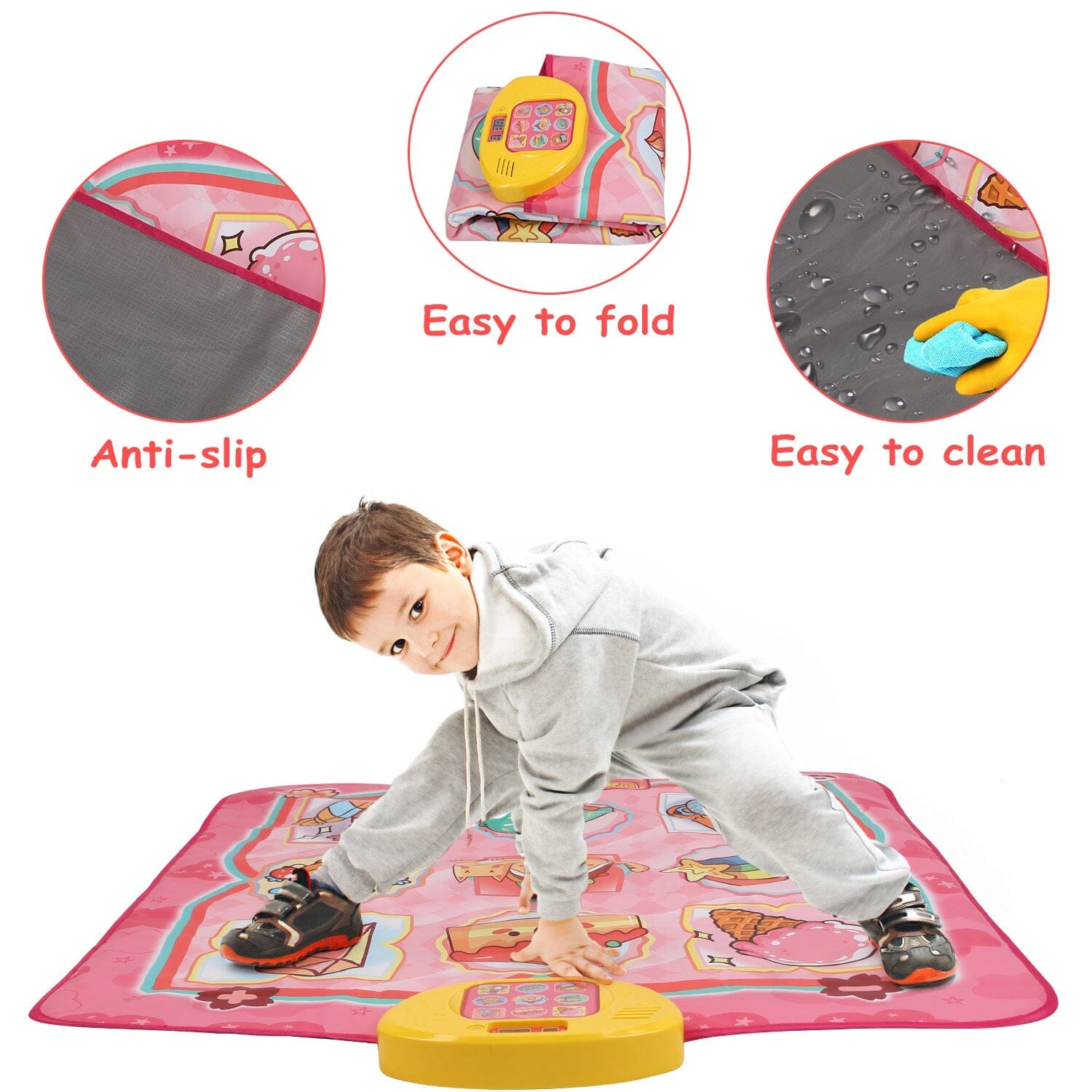 Kids Electronic Music Dance Pad with 6 Modes Outlet Pay With Paypal