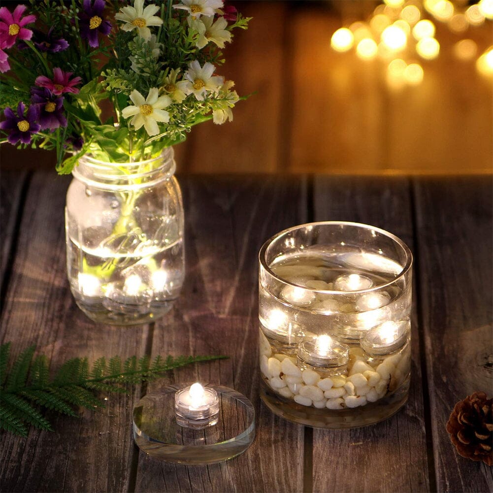 3-Pieces: Submersible LED Tea Lights Waterproof Candle Lights 2025 Cheap Pice