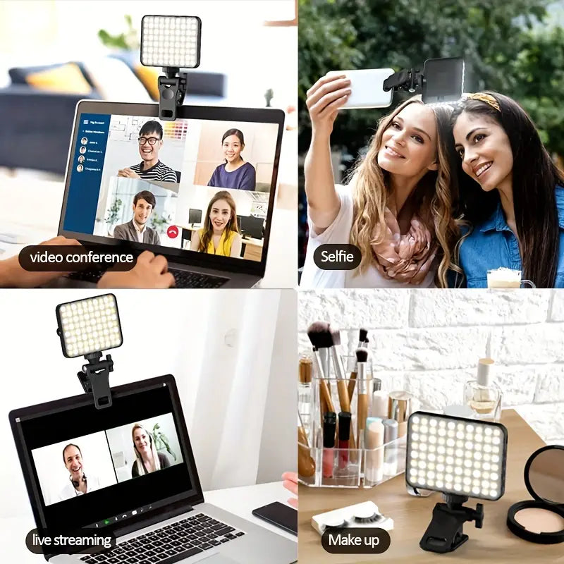 80 LED Clip-On Rechargeable Selfie Ring Light Discount Popular