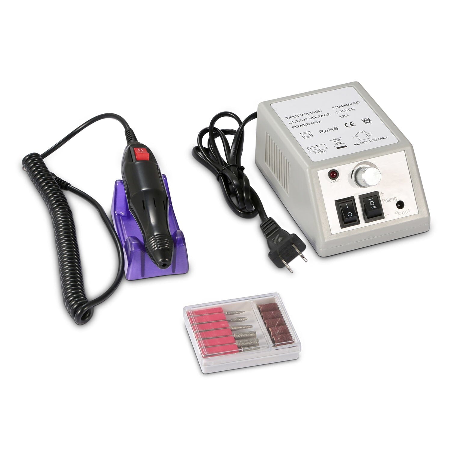 Acrylic Nail Drill Machine 20000RPM with 6 Bits Cuticle Grinder Kit For Sale Cheap Pice