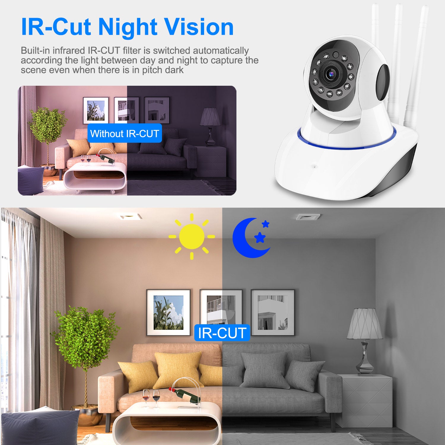 1080P WiFi IP Camera Motion Detection IR Night Vision Camcorder Free Shipping Cheap