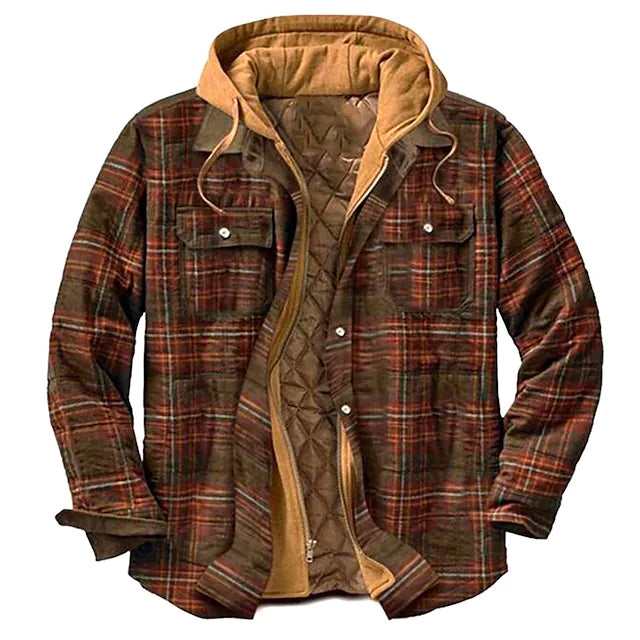 Men's Winter Parka Jacket Cotton Hooded Shirt Jacket Factory Outlet For Sale