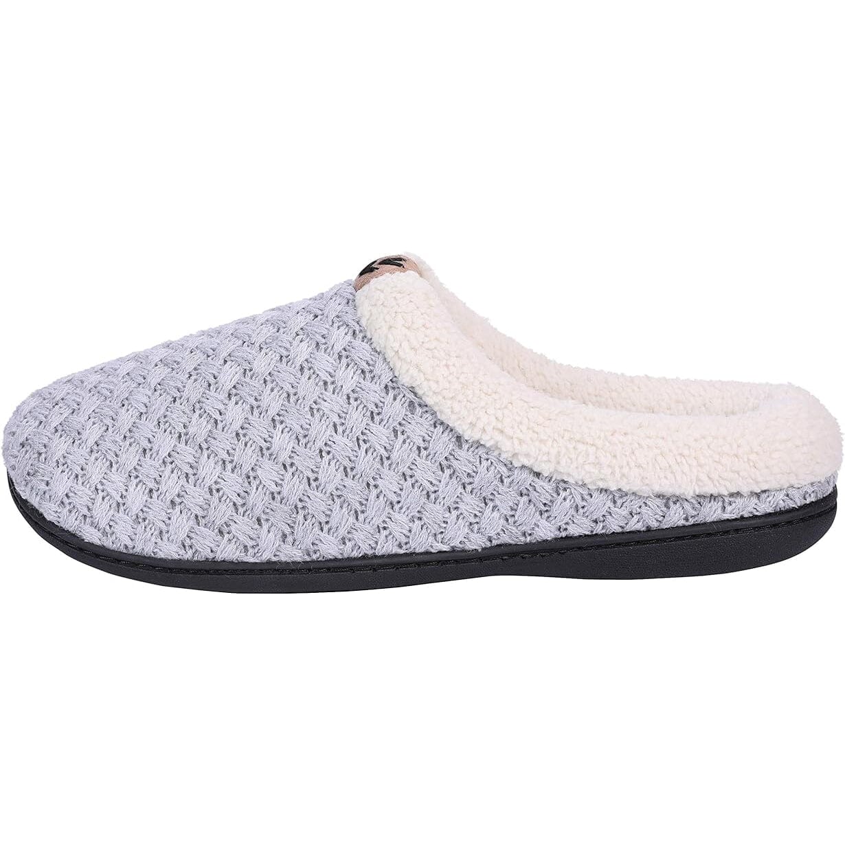 Roxoni Women's Slippers Cozy Fleece Warm Clog Knit Winter Ladies House Shoe Non-Slip Free Shipping New Styles