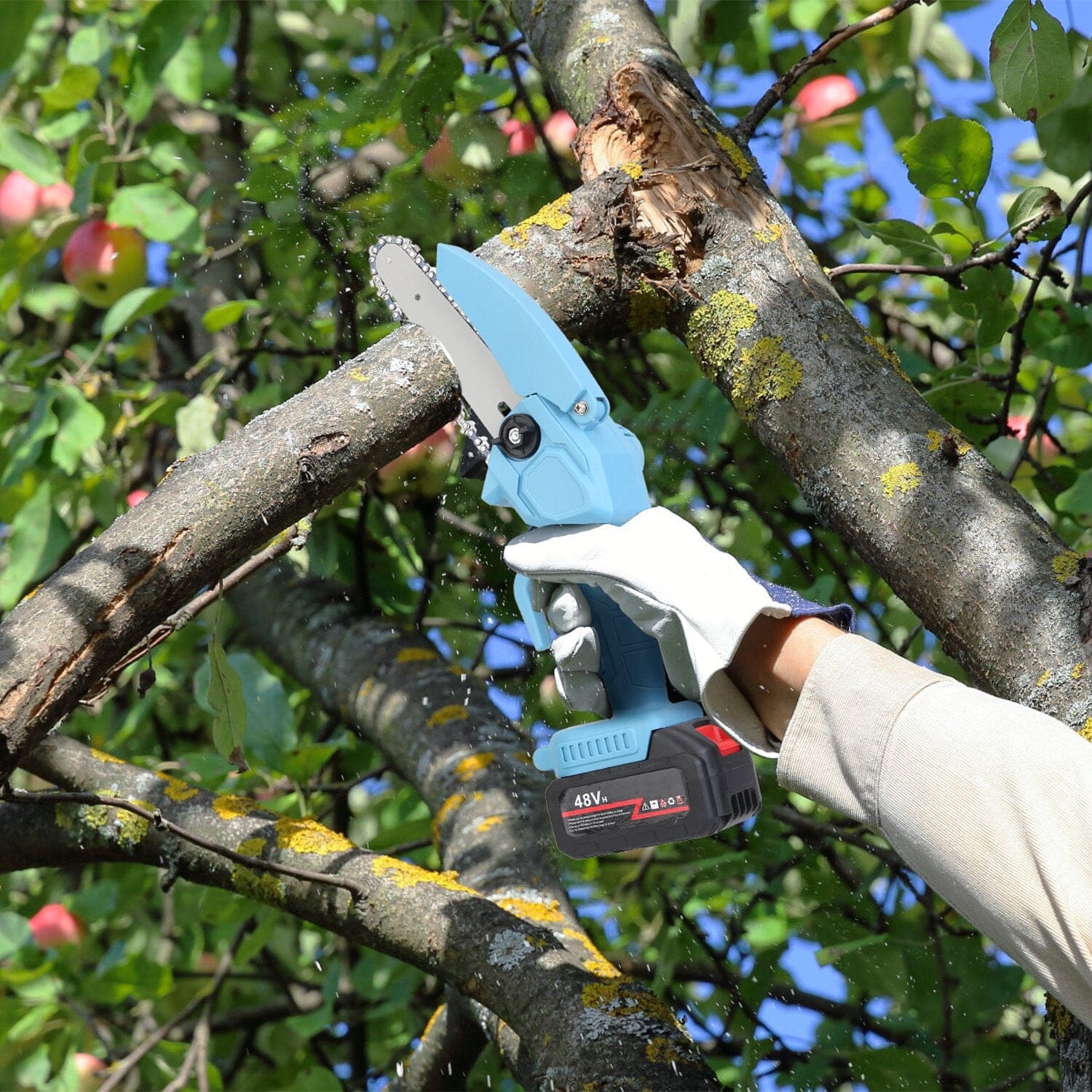 Portable Handheld Cordless Small Chain Saw Battery Powered Outlet Genuine