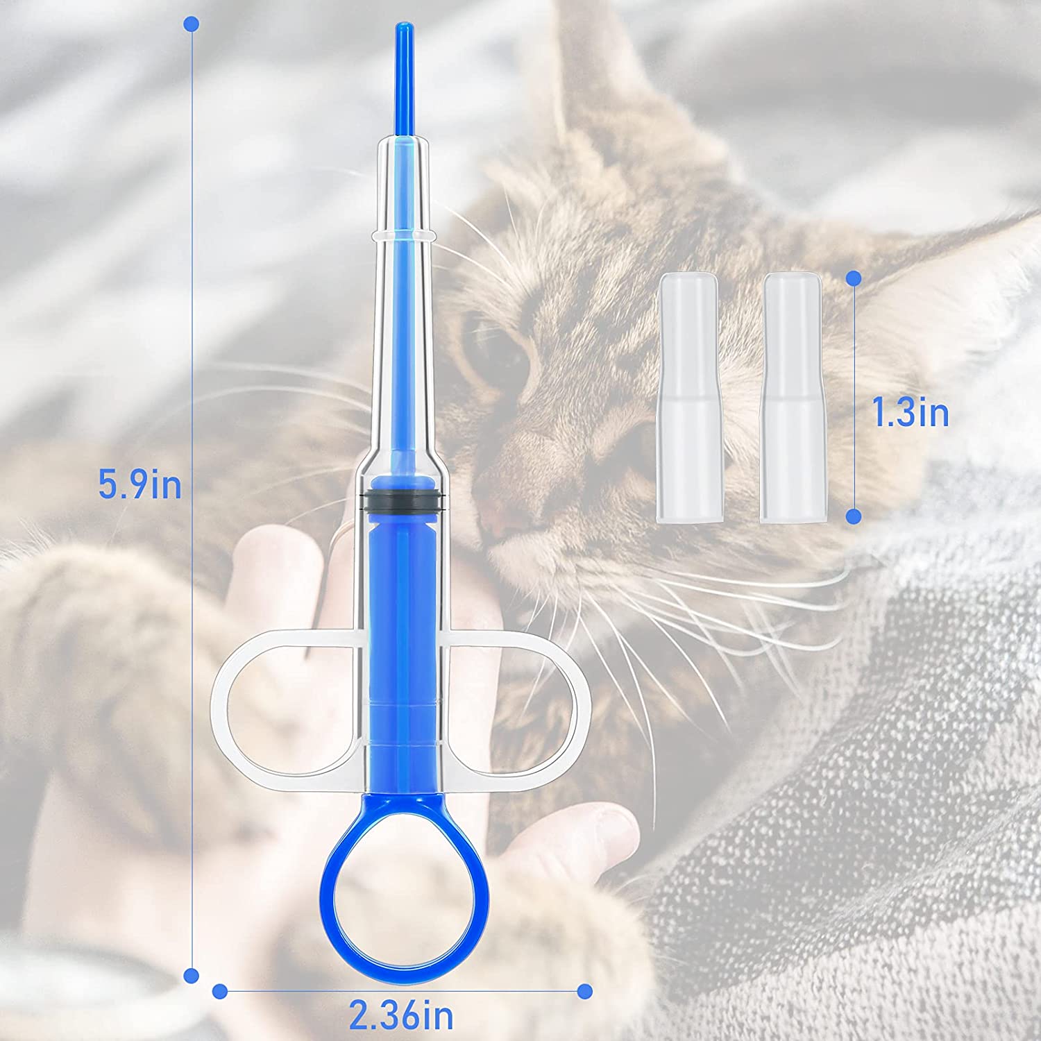 2-Piece: Pet Tablet Syringe Pusher High Quality For Sale