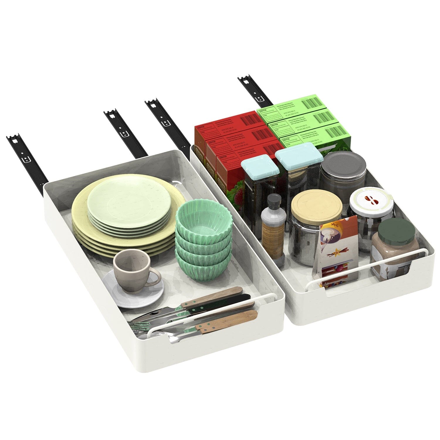 2-Pieces: Pull Out Cabinet Organizers Clearance Official Site