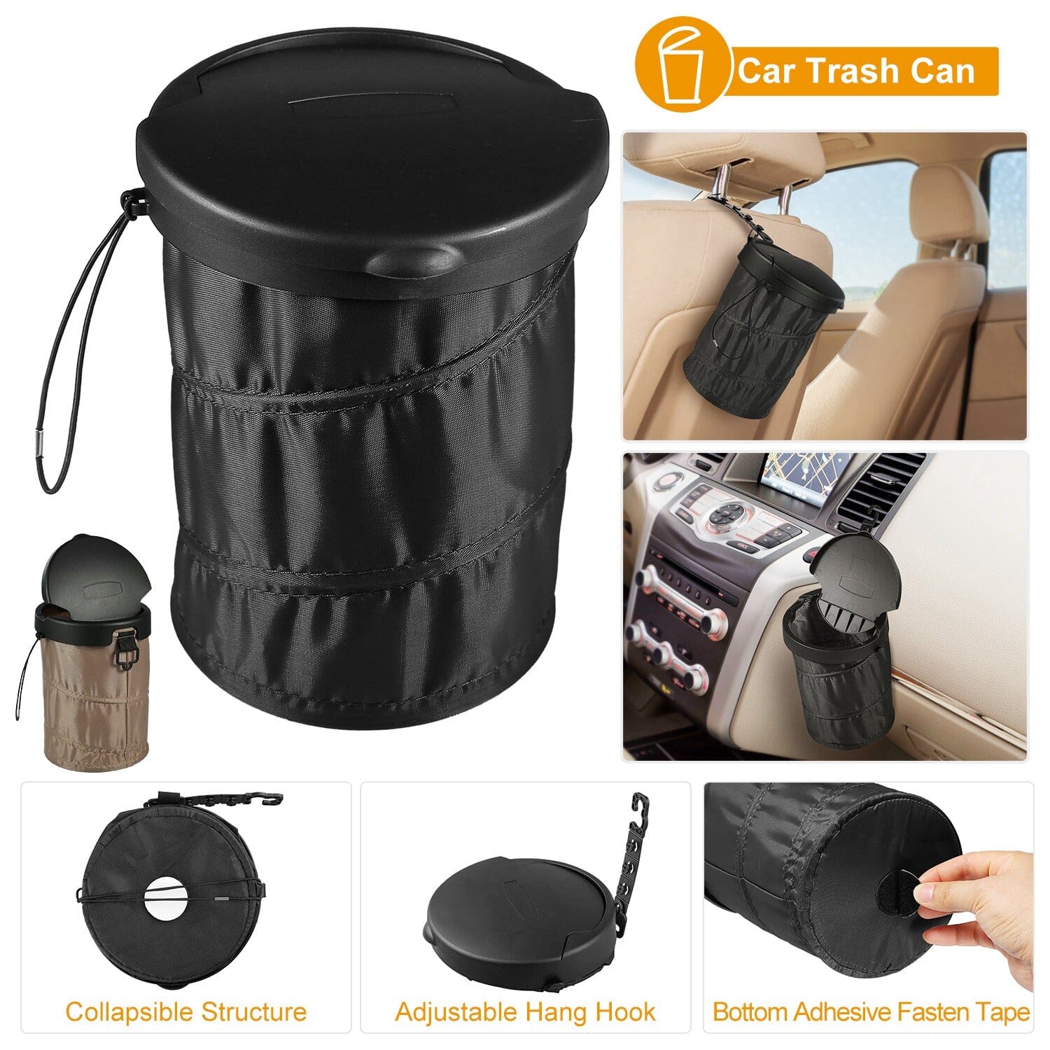 Universal Portable Car Trash Can Sale Discount