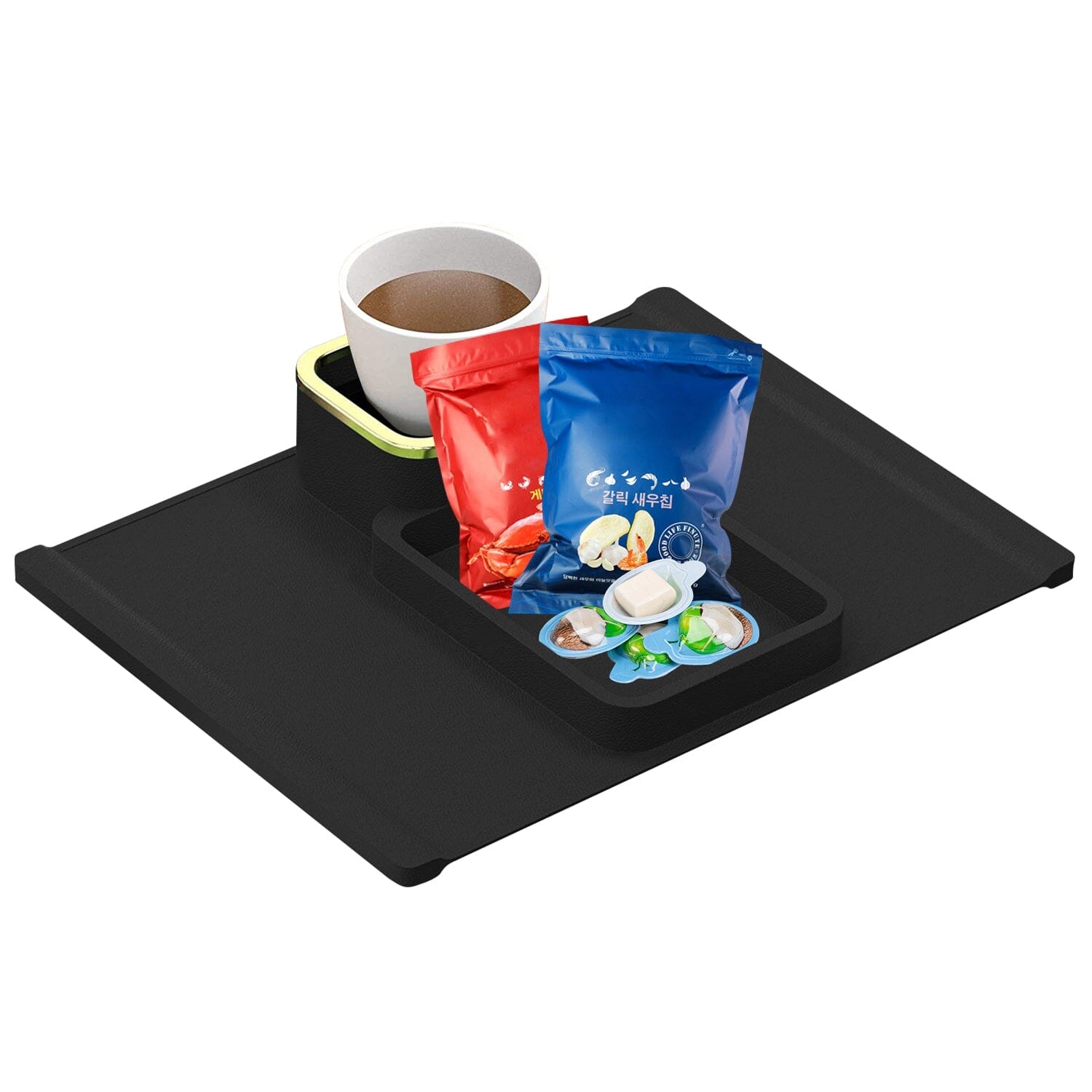 Couch Arm Cup Holder Tray Anti-spill Anti-slip Silicone Armrest Remote Snack Organizer Cheap Online