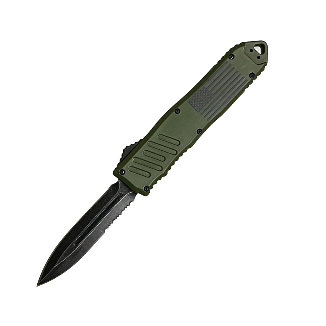 2-Pack: 5.5 Automatic OTF Knife w/ Half Serrated Dagger Blade Outlet Store Online