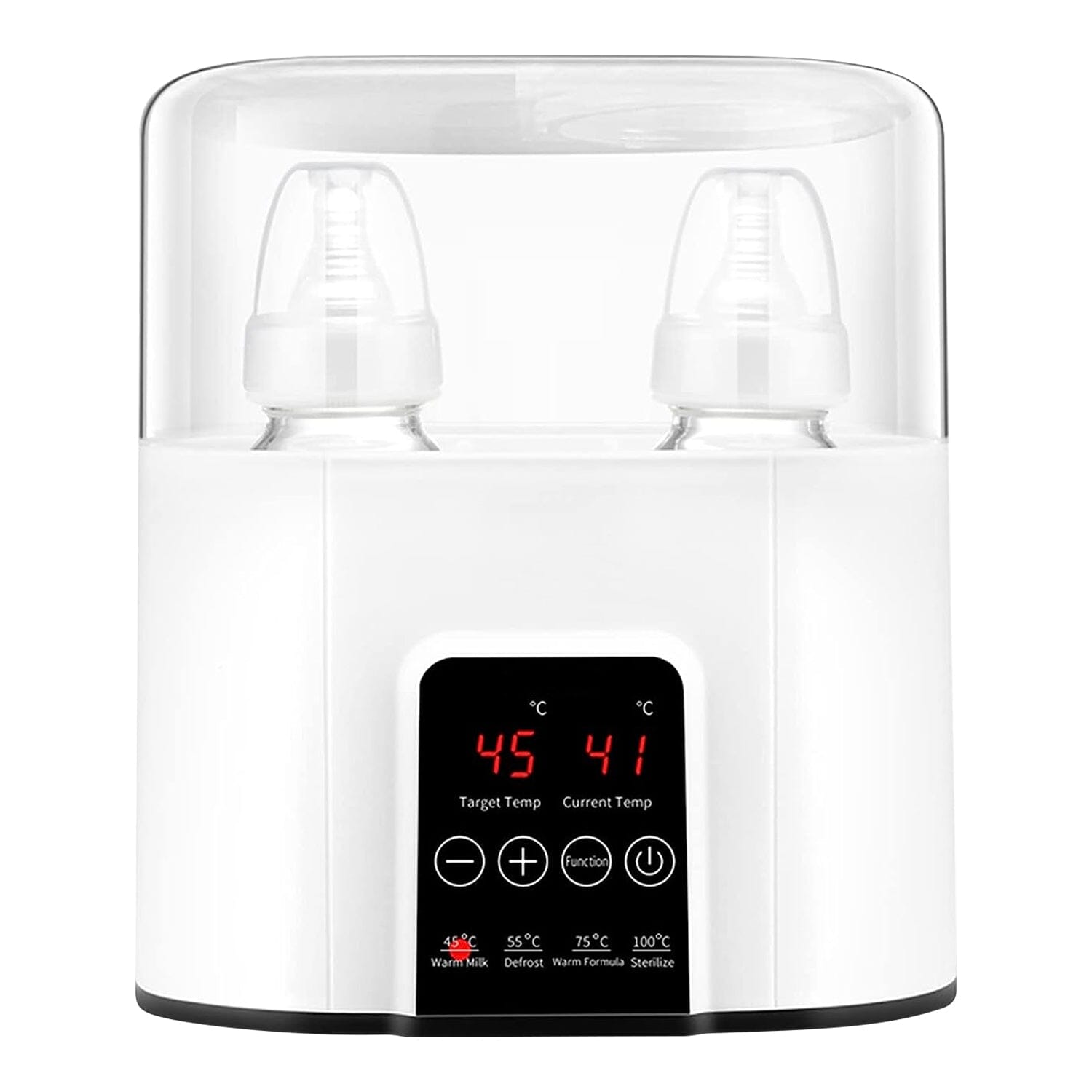 Electric Baby Milk Bottle Warmer Fit with 4 Heating Modes Adjustable Temperature Display Screen Huge Surprise For Sale