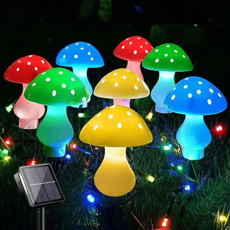 Multi-Color Changing LED Solar Mushroom Light From China Cheap Pice