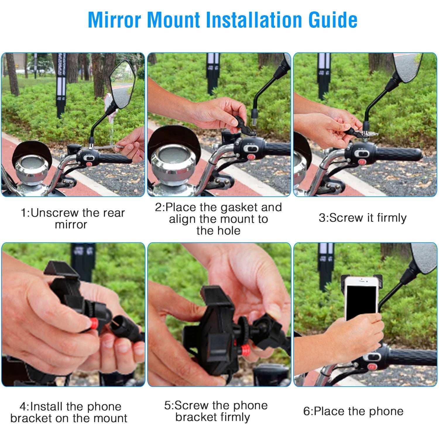 Handlebar Mirror Mobile Phone Holder Clearance Best Store To Get