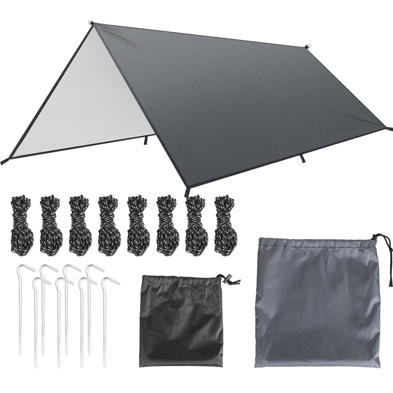 Waterproof Camping Tarp Kit Tent Canopy Awning Portable Rain Fly Best