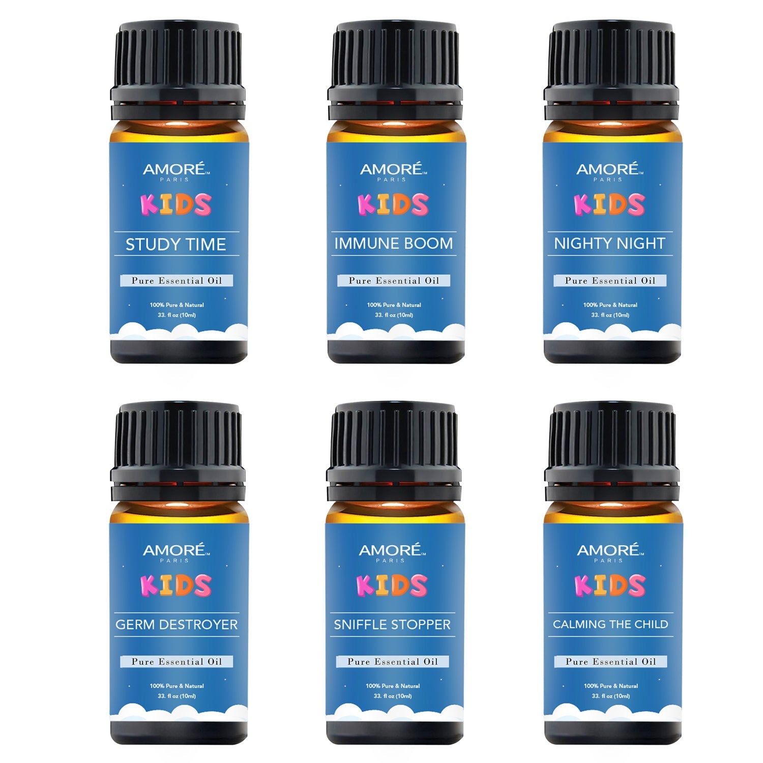 6-Pieces Set: Natural Aromatherapy Kids Safe Essential Oils Starter Set Outlet Online Shop