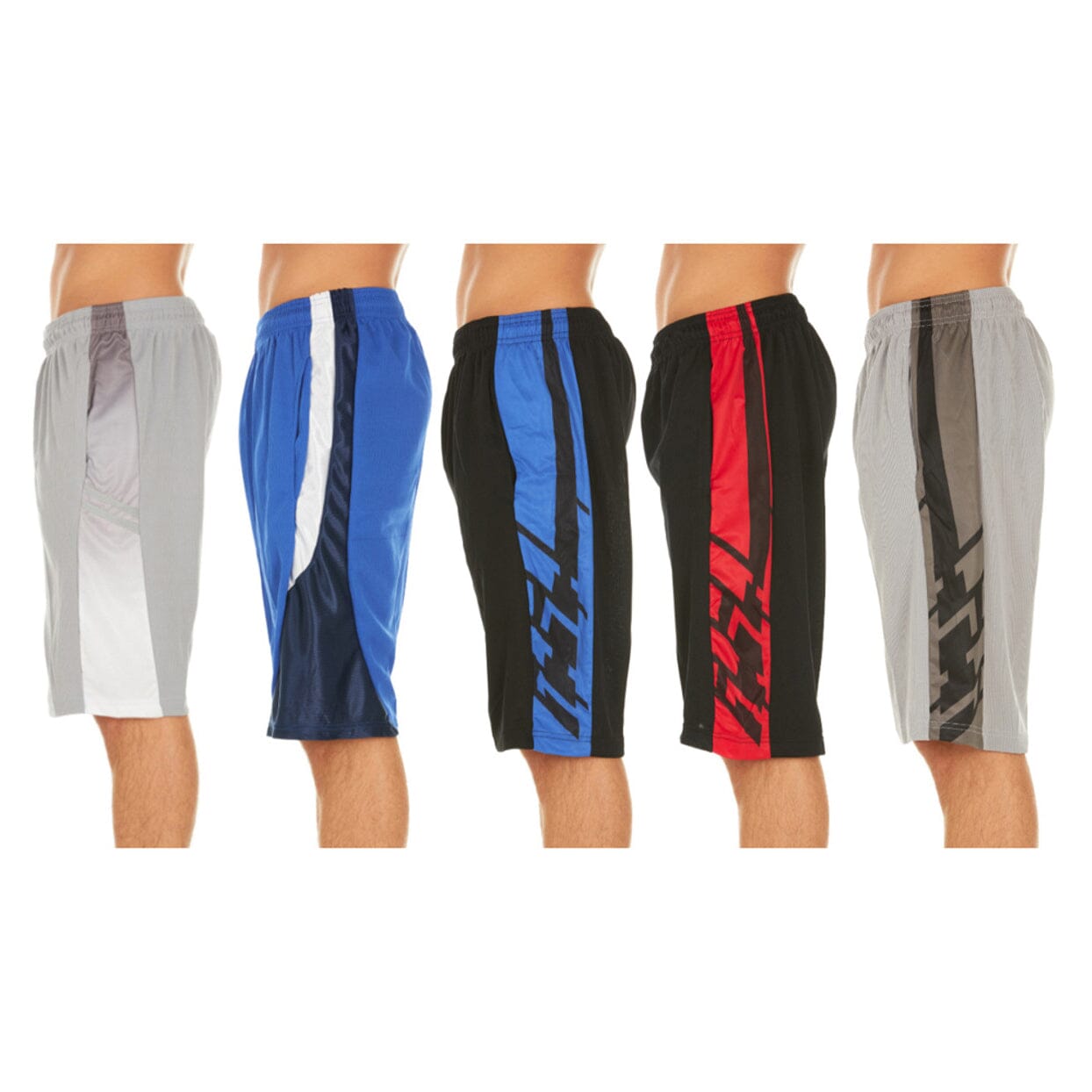 5-Pack: Men's Active Athletic Assorted Performance Shorts Sale Lowest Pice