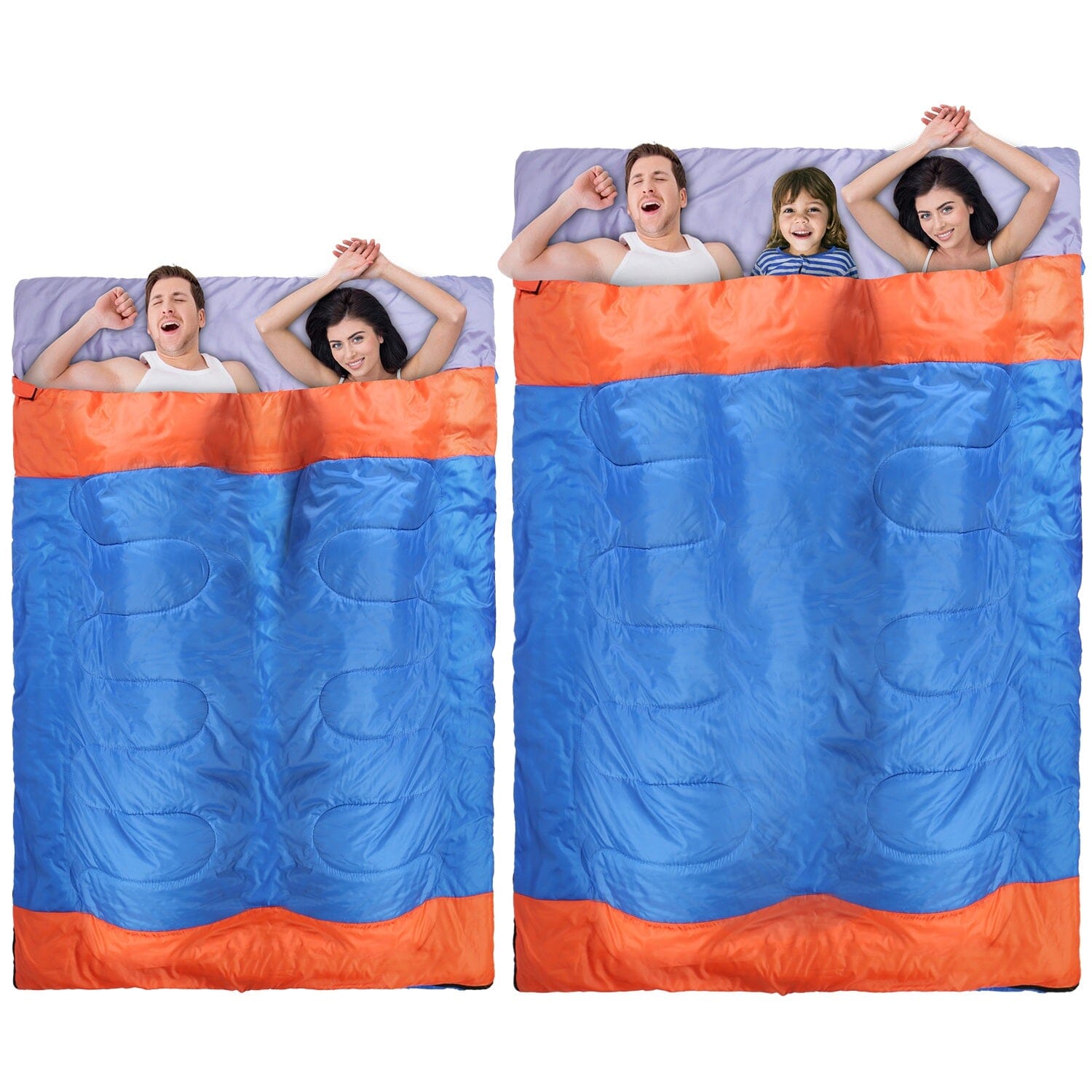 Water Resistant Camping Cotton Liner Sleeping Bag with Sack Visa Payment For Sale