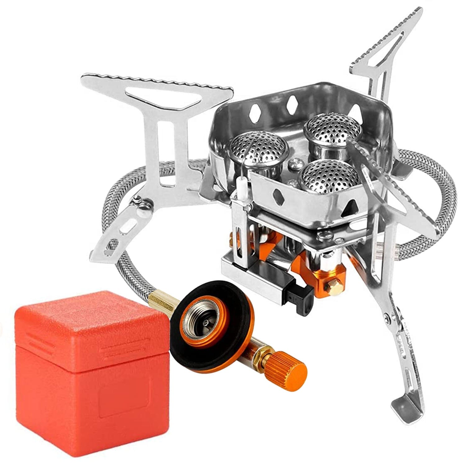 4000W Portable Camping Stove Foldable Powerful Gas Stove Backpacking Burner Safe Shopping Cheap Online