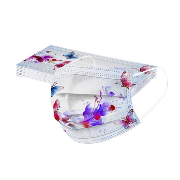 3-Ply Ear Loop Butterfly Printed Mask Reliable Online