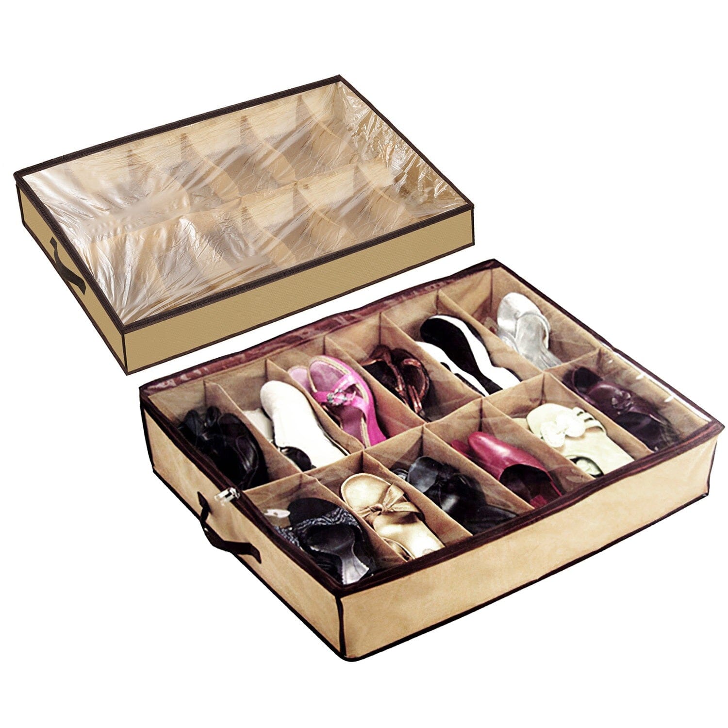 12 Cells Under the Bed Shoes Organizer Sale Manchester Great Sale