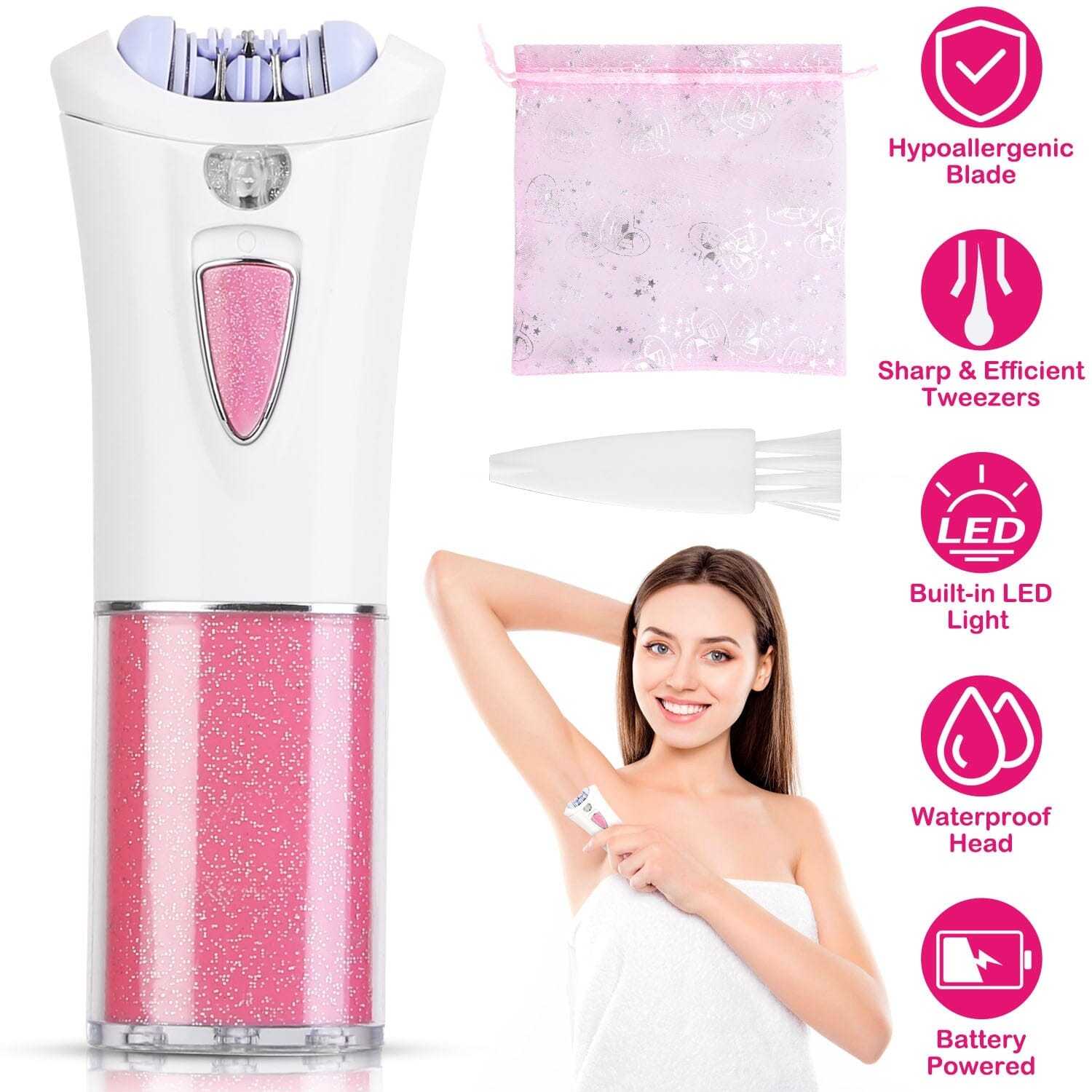 Glide Epilator Women Shaver Facial Body Hair Remover Outlet Exclusive