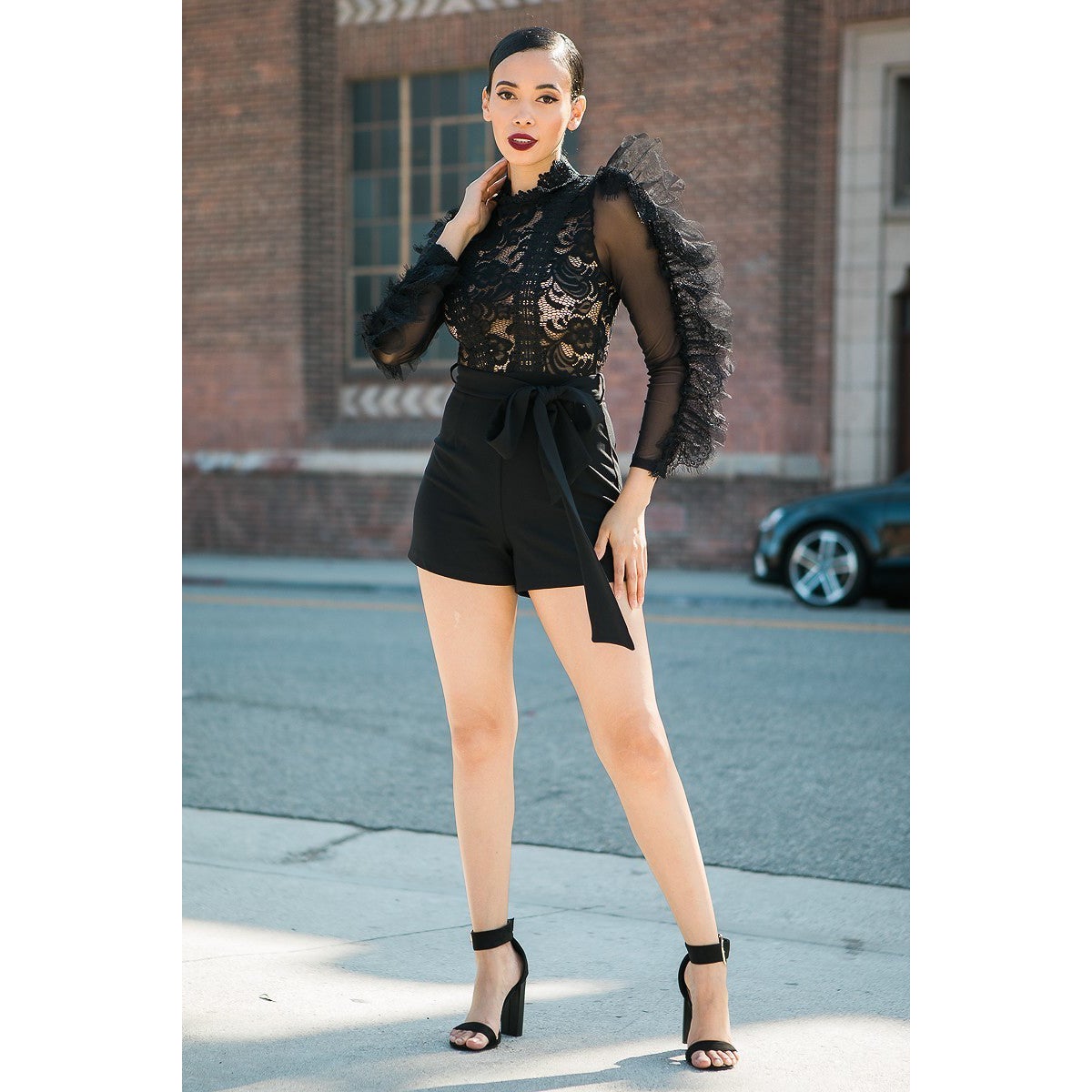 Lace And Crochet Top Detailed Fashion Romper Free Shipping Huge Surprise