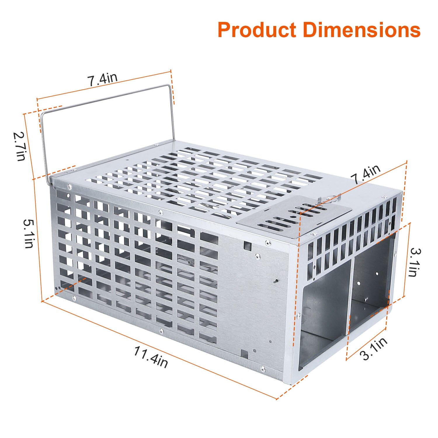 Reusable Metal Rat Cage Catch Release Continuous Capture Sale Lowest Pice