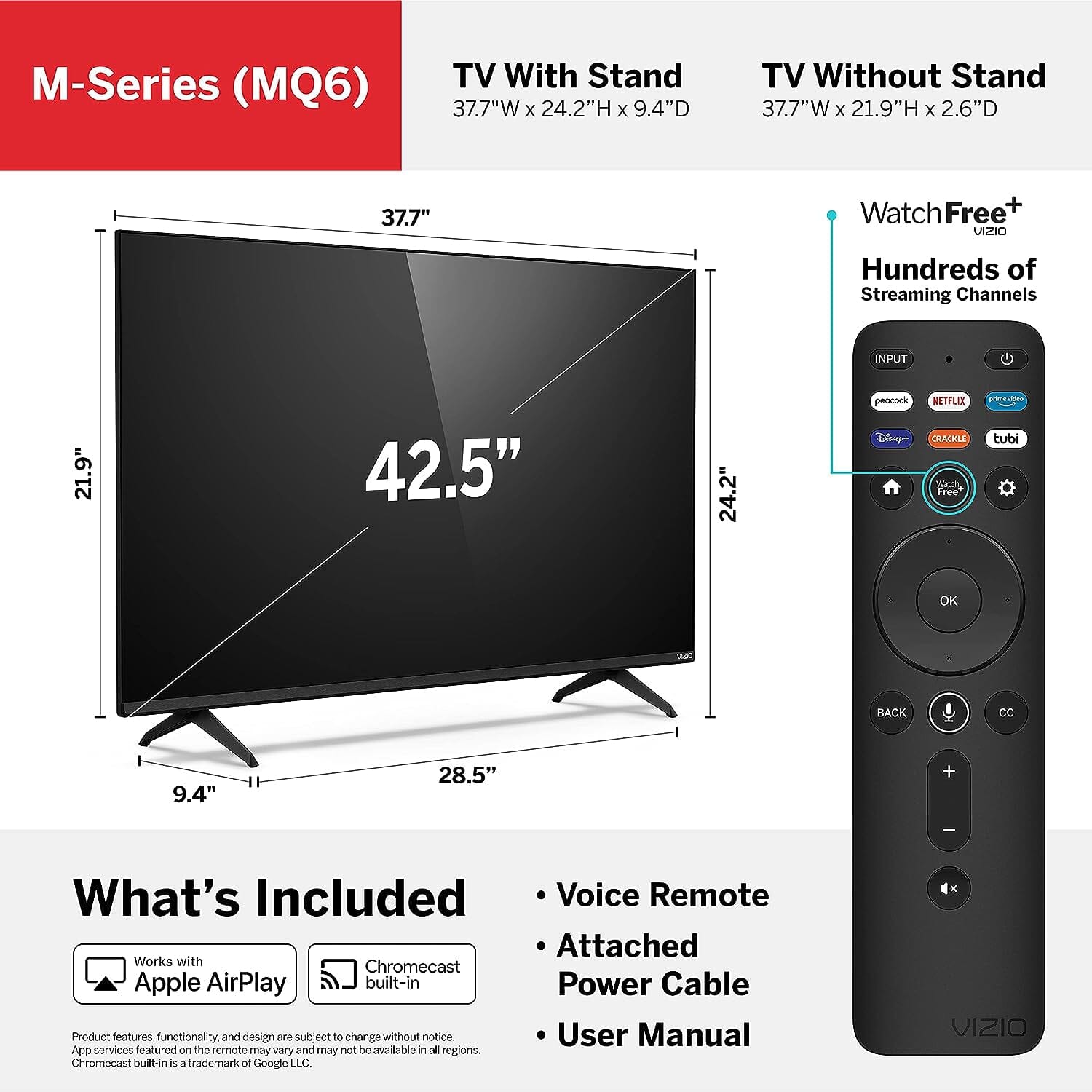 VIZIO 43-Inch M-Series 4K UHD Quantum LED HDR Smart TV (Refurbished) Buy Cheap Free Shipping