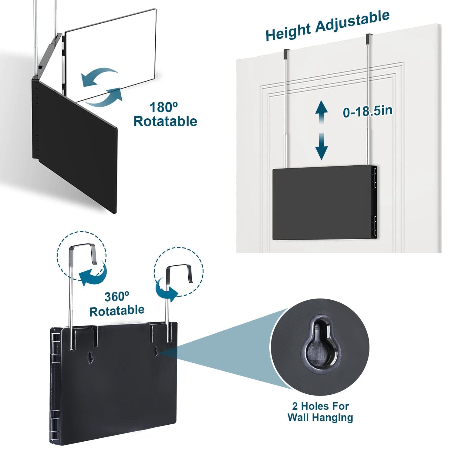 Tri-Fold Mirror with Telescopic Hanger Recommend Sale Online