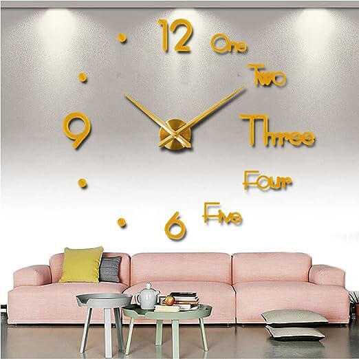 Large 3D Frameless Wall Clock Stickers Sast Online