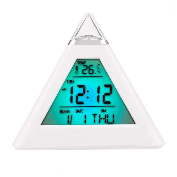 7 Color Changing LED Alarm Clock Cheap View