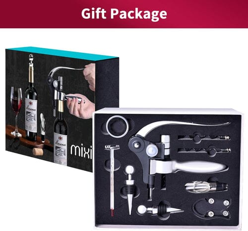 9-Piece Set: Wine Opener Set with Corkscrew, Foil Cutter, Thermometer, Stoppers & More Collections Cheap Online