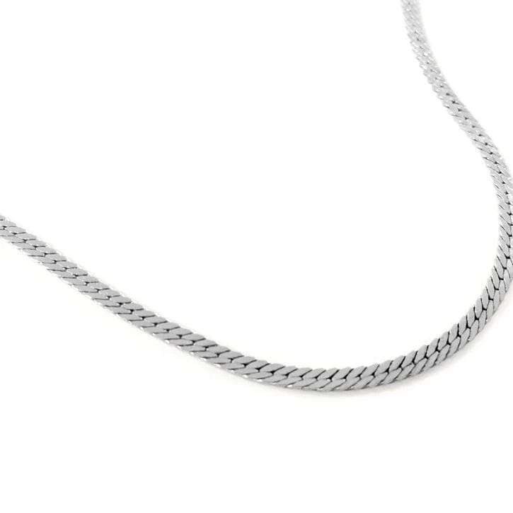 Stainless Steel Flat Snake Bone Chain Necklace Online Cheap Pice