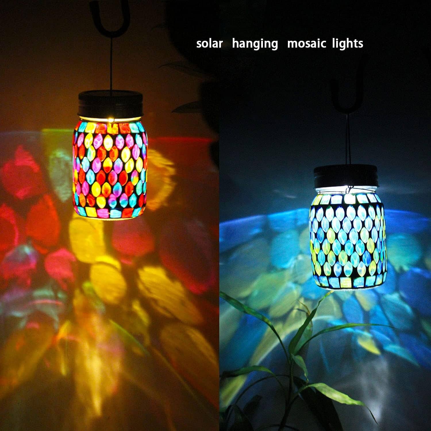 Solar Mosaic LED Waterproof Outdoor Hanging Lanterns Best Place Cheap Pice