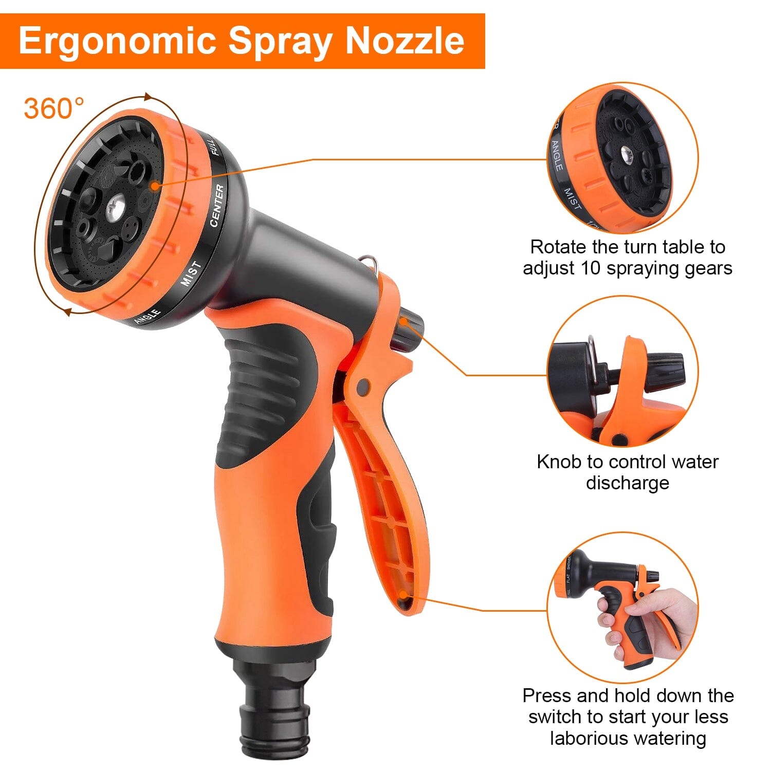 Garden Hose Watering Kit with Spray Nozzle Clearance New Arrival