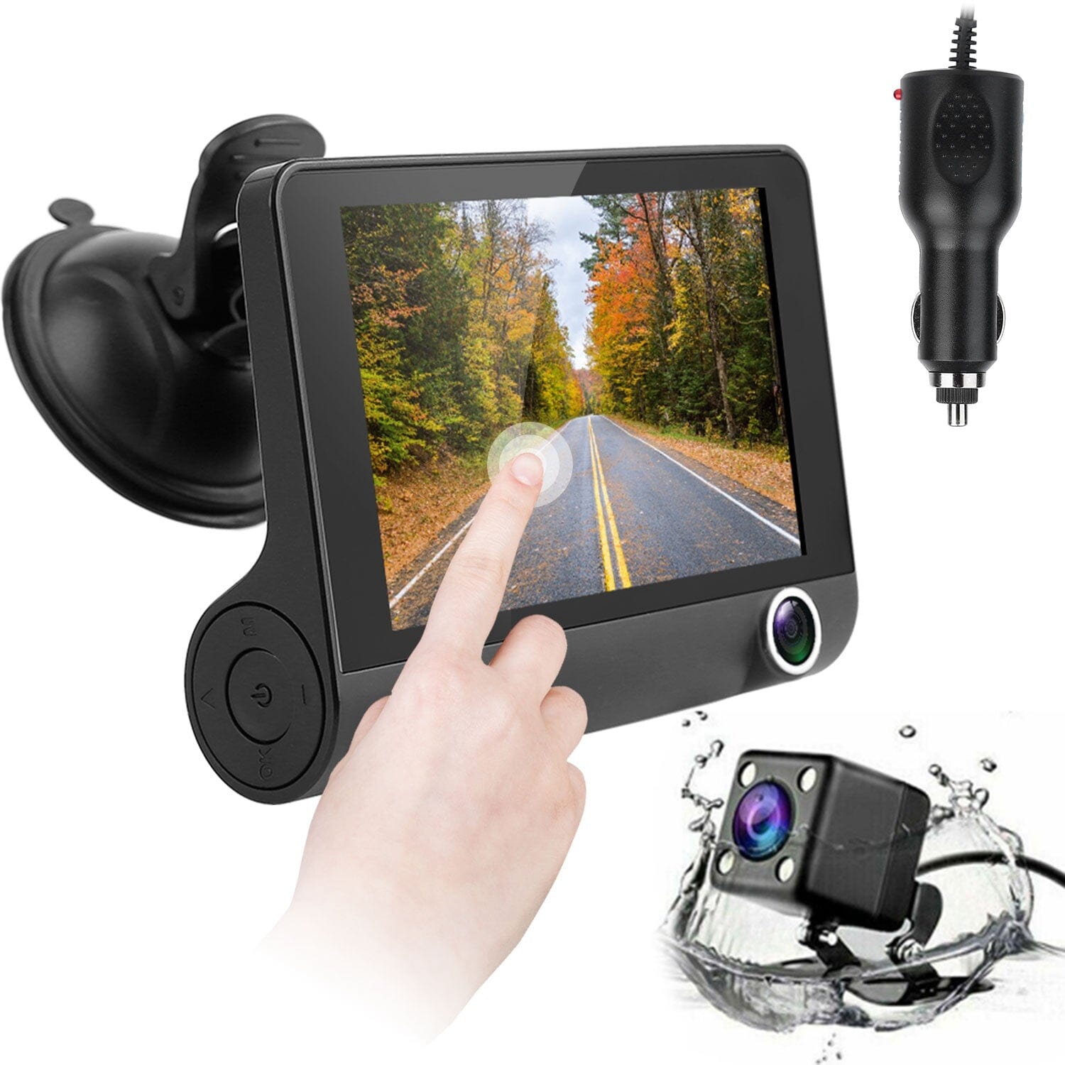 FHD 1080P Touchscreen Car DVR Dash Camera Quality Free Shipping For Sale